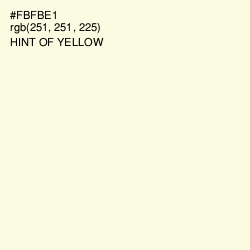 #FBFBE1 - Hint of Yellow Color Image